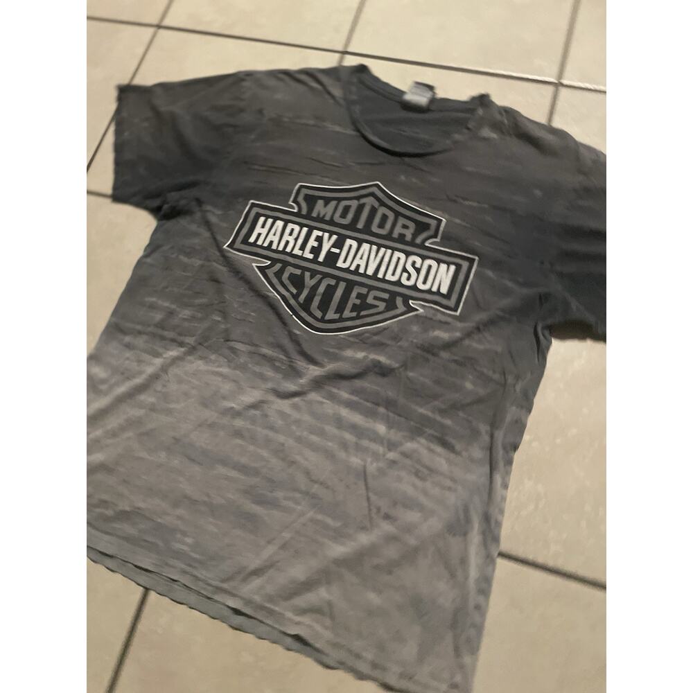 Vintage Harley Davidson Logo Shirt L Black Grey T Shirt California Tie Dye Mens